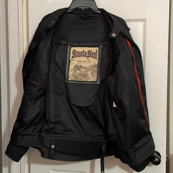 Men's black STREETS & STEEL Shell jacket with protection. Size XL - Picture 10 of 11